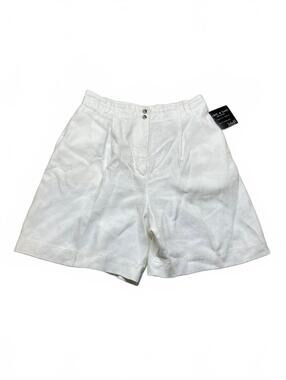 Vintage Rafaella Women's White Linen Shorts Size 12 New with Tags